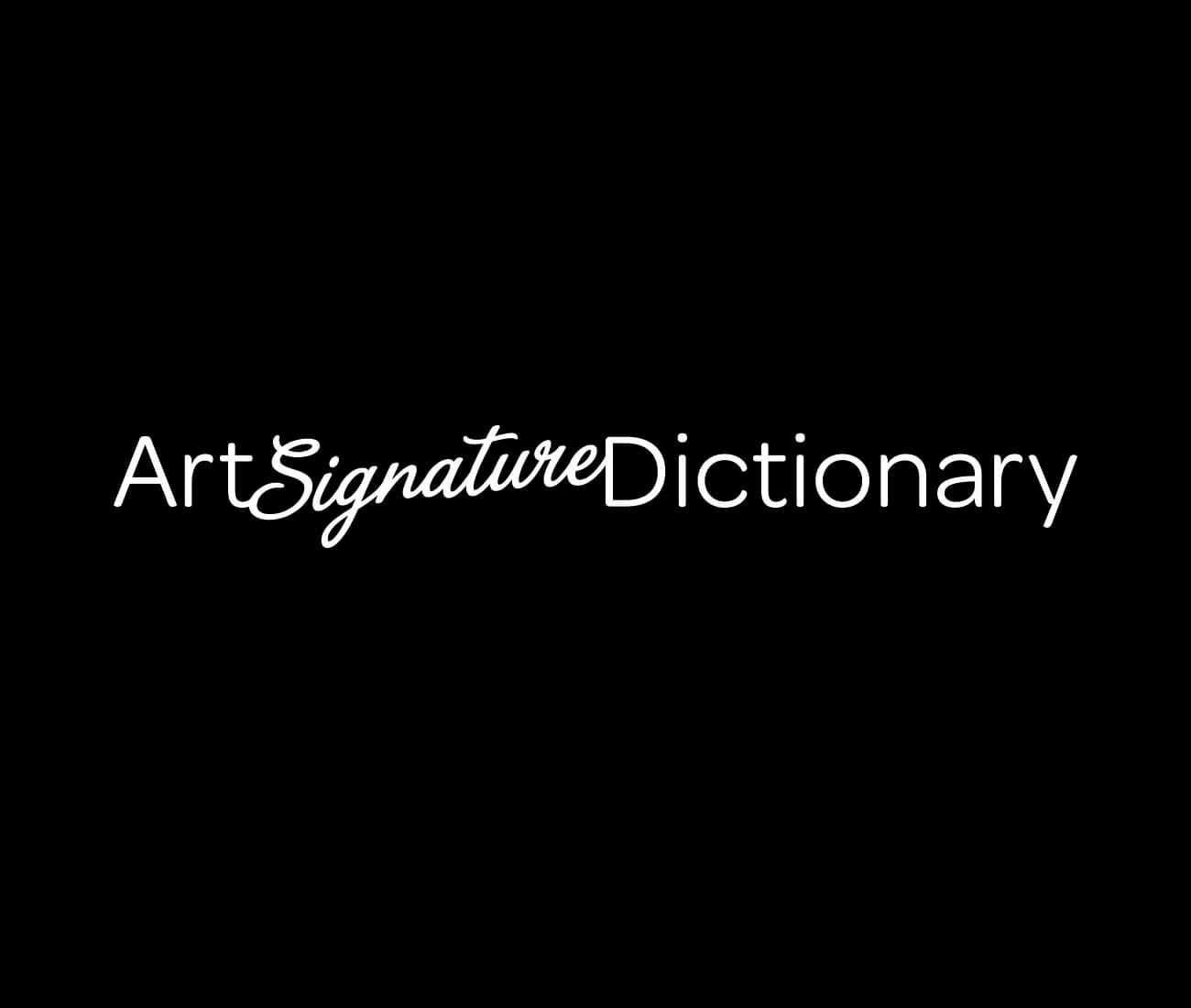 Art Signature Dictionary